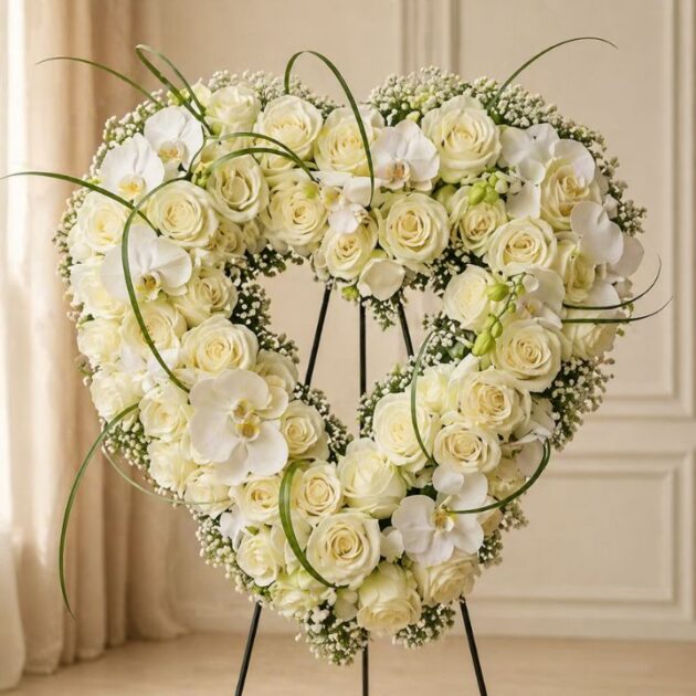 Open Heart Funeral Flowers