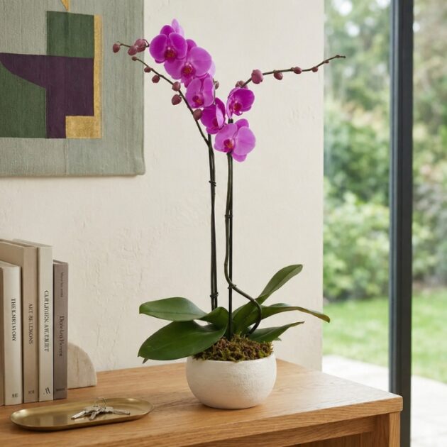 hot pink orchid plant_