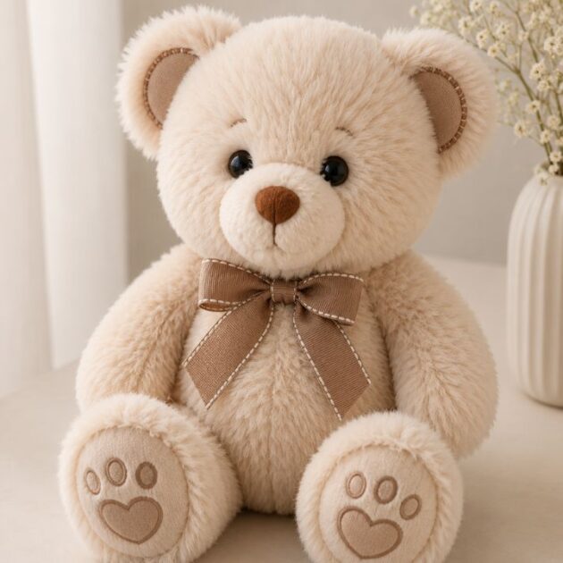 Cream Plush Teddy Bear Gift