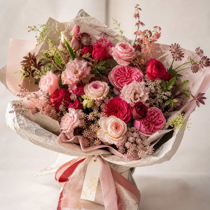 Pink Lady Rose Bouquet 1 pink lady rose