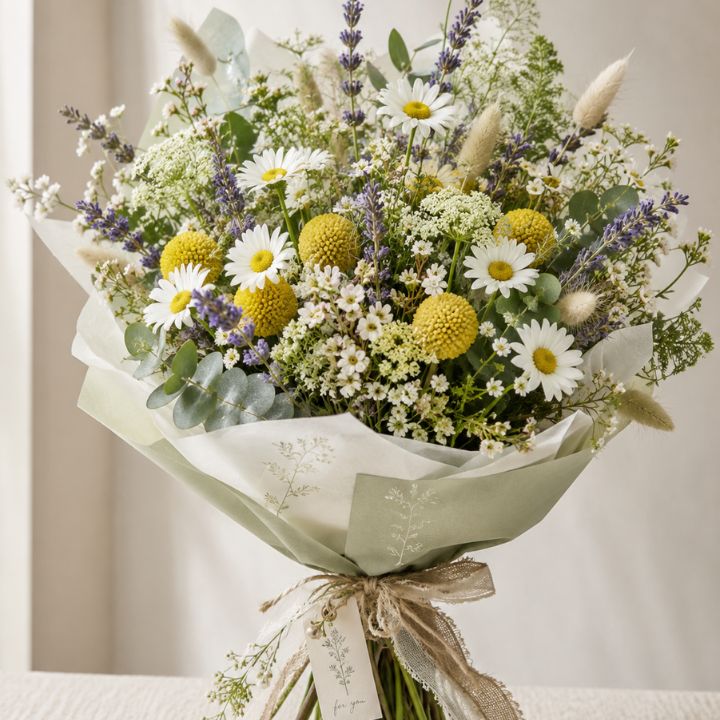 Daisy & Lavender Garden Bouquet 1 Daisy and Lavender Bouquet
