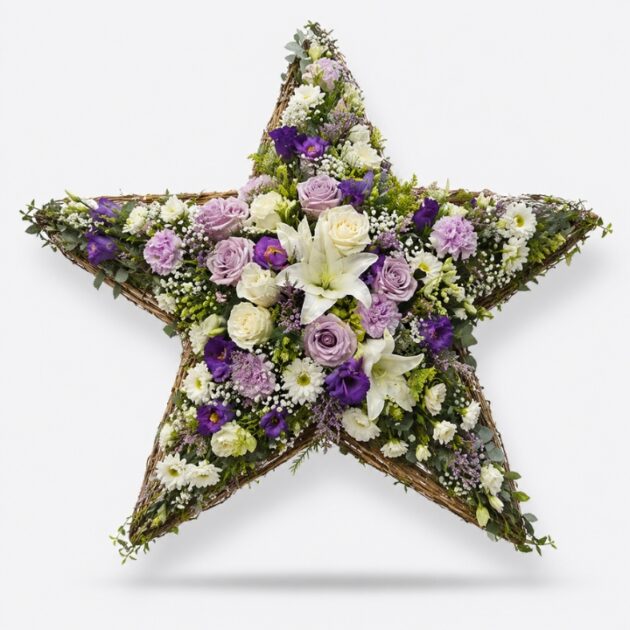 Star funeral flowers
