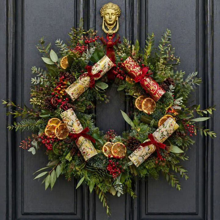 Christmas Cracker Door Wreath 1 Christmas Cracker Door Wreath