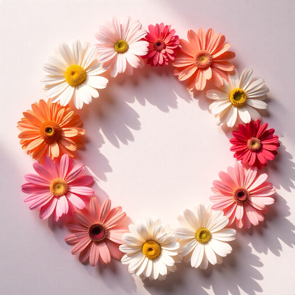 Blog 18 A flat-lay of all 12 birth flowers arranged in a circle with pastel background and month labels.