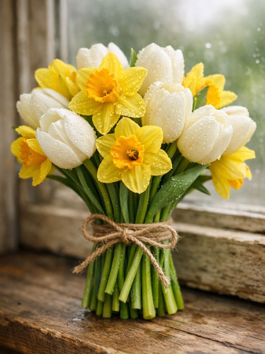 Blog 33 Understanding what is Mother's Day in the UK with traditional spring daffodils.