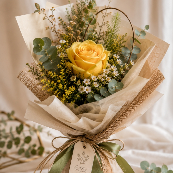 Luxury Yellow Rose Bouquet 2 1 yellow rose Bouquet