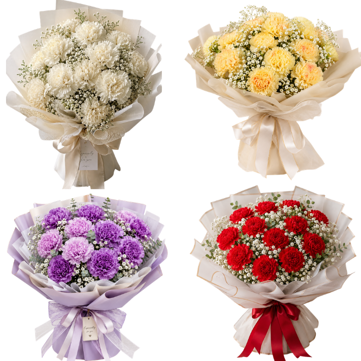 All Types of Carnation Bouquets