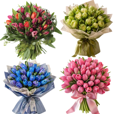 All Types of Tulip Bouquets