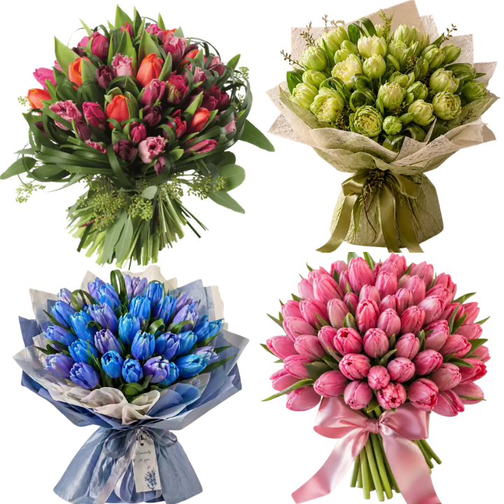 All Types of Tulip Bouquets