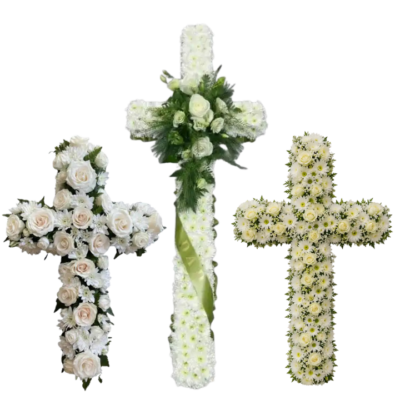 Funeral Cross Flowers Collection